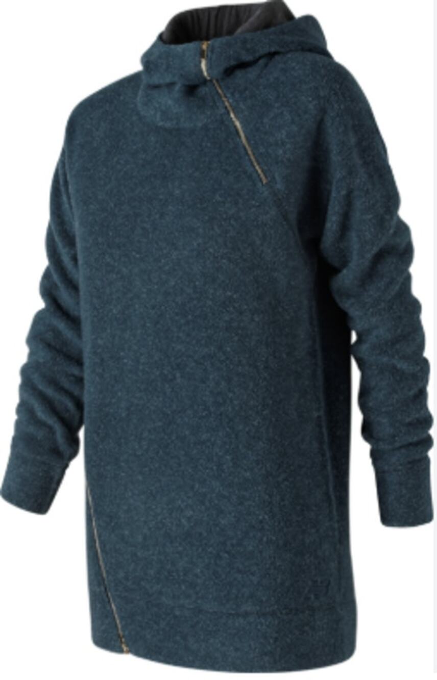 New Balance Revitalize Hoodie Women's Large Navy Blue Pullover Sweatshirt